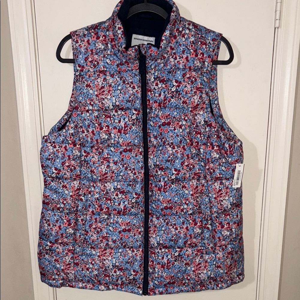 Amazon Essentials Blue And Red Quilted Vest